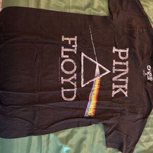 Liquid Blue Pink Floyd Black Mens T-Shirt